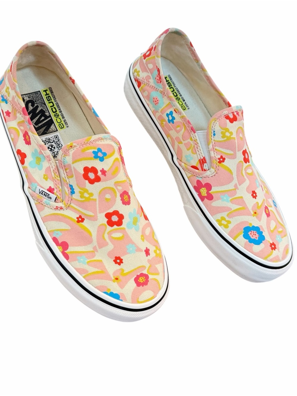 Vans Eco Cush Slip-On Groovy Floral VR3 SF Super Clean Women's Size 10 - Picture 3 of 9